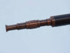 Handcrafted Floor Standing Bronzed With Leather Harbor Master Telescope 60" from Hampton Creations Handcrafted Floor Standing Bronzed With Leather Harbor Master Telescope 60" from Hampton Creations