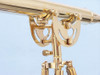Handcrafted Floor Standing Brass Anchormaster Telescope 65" from Hampton Creations Handcrafted Floor Standing Brass Anchormaster Telescope 65" from Hampton Creations