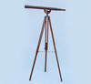 Handcrafted Floor Standing Bronzed Anchormaster Telescope 65" from Hampton Creations Handcrafted Floor Standing Bronzed Anchormaster Telescope 65" from Hampton Creations