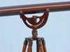 Handcrafted Floor Standing Bronzed Anchormaster Telescope 65" from Hampton Creations Handcrafted Floor Standing Bronzed Anchormaster Telescope 65" from Hampton Creations