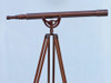 Handcrafted Floor Standing Bronzed Anchormaster Telescope 65" from Hampton Creations Handcrafted Floor Standing Bronzed Anchormaster Telescope 65" from Hampton Creations