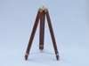 Handcrafted Admirals Floor Standing Brass with Wood Telescope 60" from Hampton Creations Handcrafted Admirals Floor Standing Brass with Wood Telescope 60" from Hampton Creations