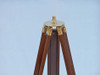 Handcrafted Admirals Floor Standing Brass with Wood Telescope 60" from Hampton Creations Handcrafted Admirals Floor Standing Brass with Wood Telescope 60" from Hampton Creations