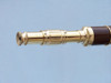 Handcrafted Admirals Floor Standing Brass with Wood Telescope 60" from Hampton Creations Handcrafted Admirals Floor Standing Brass with Wood Telescope 60" from Hampton Creations