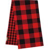 Double Sided Red & Black Buffalo Check Cotton Table Runner Cloth 56x15 from Primitives by Kathy