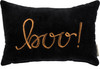 Boo! Luxe Velvet Halloween Throw Pillow 15x10 from Primitives by Kathy