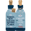 Nurse Themed Thank You For Your Loving Care Cheers To You Wine Bottle Sock Holder from Primitives by Kathy