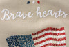 Bold Stripes Bright Stars Brave Hearts Cotton Dish Towel Primitives by Kathy