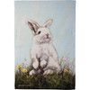 Baby Bunny Rabbit In Flower Field Decorative Garden Flag 12x18 from Primitives by Kathy