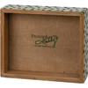 Debossed Shamrock Design Warning May Be Prone To Shenanigans & Malarkey Wooden Box Sign from Primitives by Kathy