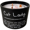 Soy Based Wax Jar Candle - Matte Black - Cat Lady -Lavender Scent - 26 Hour Burn Time from Primitives by Kathy