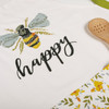 Bumblebee Print Design Bee Happy Kitchen Apron from Primitives by Kathy