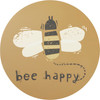 Bumblebee Design Bee Happy Decorative Wreath Adornment 10 Inch from Primitives by Kathy