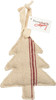 Farmhouse Style Fabri Christmas Tree Hanging Ornament 5 Inch from Primitives by Kathy