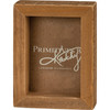 Gather Drink & Get Stuffed Tile Like Finish Decorative Wooden Box Sign 3x4 from Primitives by Kathy