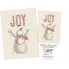 Set of 8 Snowman Joy Paper Notecards Set With Envelopes from Primitives by Kathy