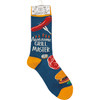 Awesome Grill Master Colorfully Printed Cotton Socks from Primitives by Kathy