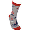 Awesome Barber Colorfully Printed Cotton Socks from Primitives by Kathy