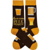 Awesome Beer Drinker Colorfully Printed Cotton Socks from Primitives by Kathy