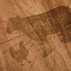 A Cow A Pig & A Chicken Walk Into A Barbeque The End Wooden Cutting Board from Primitives by Kathy