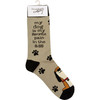 Dog Lover Paw Print Design My Dog Is My Favorite Pain In The Ass Cotton Socks from Primitives by Kathy