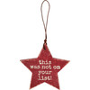 Set of 5 Star Shaped Wooden Gift Tags (This Was Not On Your List) from Primitives by Kathy