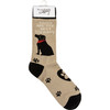 Dog Lover Dogs Are The Best Therapy Colorfully Printed Cotton Socks from Primitives by Kathy