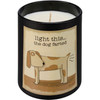 Light ThisThe Dog Farted Matte Black Glass Jar Candle (French Vanilla Scent) from Primitives by Kathy