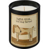 Light ThisThe Dog Farted Matte Black Glass Jar Candle (French Vanilla Scent) from Primitives by Kathy