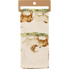 Goats Print Design You Goat (Got) This Embroidered Cotton Kitchen Dish Towel 18x28 from Primitives by Kathy