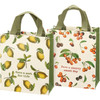 Double Sided Cherry & Lemon Design Daily Tote Bag (Cherry Sweet Day & Zest For Life) from Primitives by Kathy