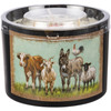 Farm Animals Family Matte Black Glass Jar Candle (Sea Sage & Salt Scent) 14 Oz from Primitives by Kathy