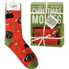 Let's Bake Stuff & Watch Christmas Movies Decorative Wooden Box Sign & Socks Gift Set from Primitives by Kathy