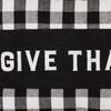 Black & White Buffalo Check Give Thanks Decorative Cotton Throw Pillow 15x10 from Primitives by Kathy