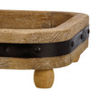 Decorative Two Tiered Rectangle Wooden Tray With Metal Accents & Handle from Primitives by Kathy