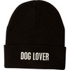 Dog Lover Black Beanie Hat from Primitives by Kathy