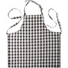 Holiday Baking Crew Member Black & White Plaid Design Cotton Kitchen Apron from Primitives by Kathy