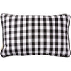 Black & White Buffalo Check Merry Christmas Decorative Cotton Throw Pillow 19x12 from Primitives by Kathy