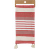 Maroon & Cream Striped Friends Are The Best Gifts Cotton Kitchen Dish Towel 20x28 from Primitives by Kathy