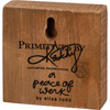 Vibrant Floral Design Let Good Vibes Lead The Way Decorative Wooden Block Sign 3x3 from Primitives by Kathy