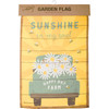 Happy Day Farm Pickup Daisy Flower Truck Decorative Garden Flag 12x18 from Primitives by Kathy