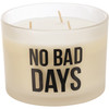 No Bad Days Frosted Glass Jar Candle (Sea Salt & Sage Scent) 14 Oz from Primitives by Kathy