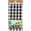 Blue Pickup Truck Hauling Lemons (Main Squeeze Farm) Cotton Kitchen Dish Towel 20x28 from Primitives by Kathy