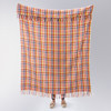 Colorful Pink Plaid Design With Fringe Accents Cotton Throw Blanket 50x60 from Primitives by Kathy