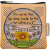 Woodburn Art Sun & Daisies You Were Made For This Moment Zipper Pouch Handbag from Primitives by Kathy