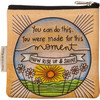 Woodburn Art Sun & Daisies You Were Made For This Moment Zipper Pouch Handbag from Primitives by Kathy