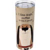Dog Lover I Like Dogs Coffee & 3 People Pawprint Design Stainless Steel Coffee Tumbler Thermos from Primitives by Kathy