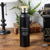 Black Insulated Stainless Steel Water Bottle Thermos 25 Oz from Primitives by Kathy