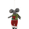 Flet Mouse Couple Decorative Hanging Ornament Set from Primitives by Kathy