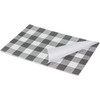 Gray Buffalo Check Single Use Tear Off Paper Table Placemats Pad of 24 from Primitives by Kathy